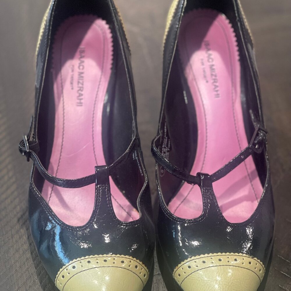 Isaac Mizarhi T Strap Pumps